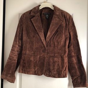 Brown Leather New York & Company Blazer
